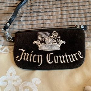 Juicy Couture velveteen wristlet